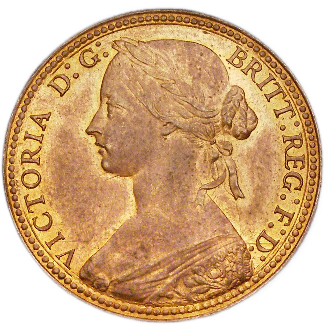Victoria Bun Head Penny Obverse 1